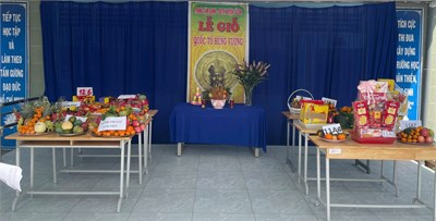 Trung tâm GDNN-GDTX Củ Chi tổ chức Giỗ Tổ Hùng Vương 2025 trang trọng, ấm áp.