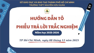 Hướng dẫn tô Phiếu trả lời trắc nghiệm cho học sinh toàn trường