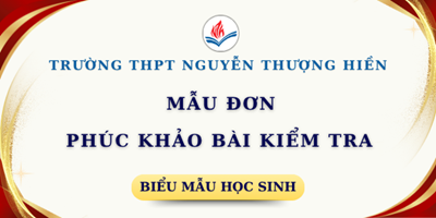 Mẫu Đơn Phúc Khảo Bài Kiểm Tra