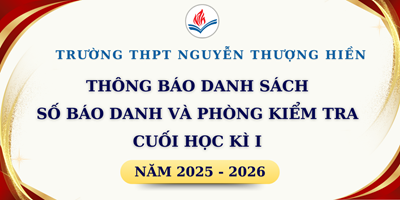 Thông Báo Số Báo Danh Và Phòng Kiểm Tra Đợt Kiểm Tra Tập Trung Cuối Học Kì I - Năm Học 2025 – 2026
