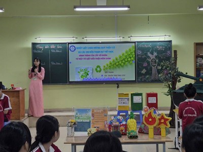 Tiết thao giảng cụm của tổ Toán