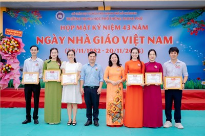 Tuyên dương giải thưởng Nhà giáo trẻ tiêu biểu xã Phú Hòa Đông năm 2025